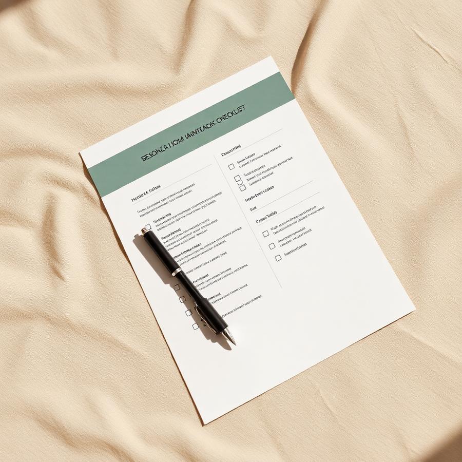 Seasonal Home Maintenance Checklist